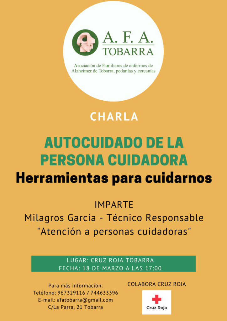 CHARLA «AUTOCUIDADO DE LA PERSONA CUIDADORA»